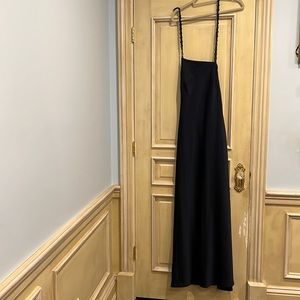 Navy blue slip dress